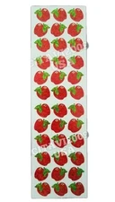 HAMBLY STUDIOS STICKERS PRISMATIC * RED APPLE * SCHOOL FRUIT RTIRED RARE 1980's.