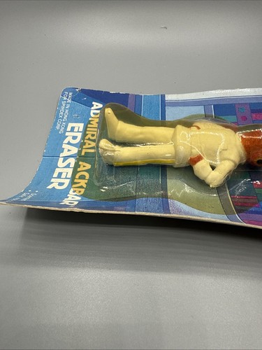 Vintage 1983 Star Wars Return of the Jedi Admiral Ackbar Radiergummi Neu Lesen - Bild 10 von 16