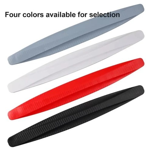 2PCS Car Bumper Protector Strip Guard Corner Scratch Protector Accessories White - Foto 4 di 10
