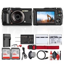 Olympus Tough TG-6 Digital Camera Black Bundle