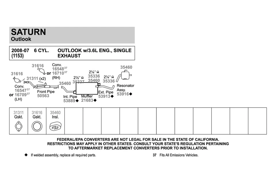 For Dodge Charger 71-74 Exhaust Pipe Flange Gasket Perforated Metal & Fiber — 第 4/4 张图片