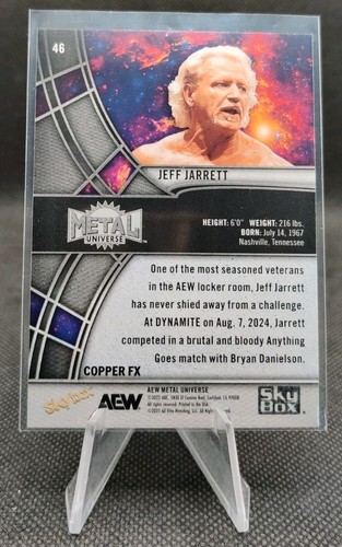 Tarjeta de lucha libre 2025 Skybox Metal Universe AEW Copper FX #46 Jeff Jarrett - Imagen 2 de 2