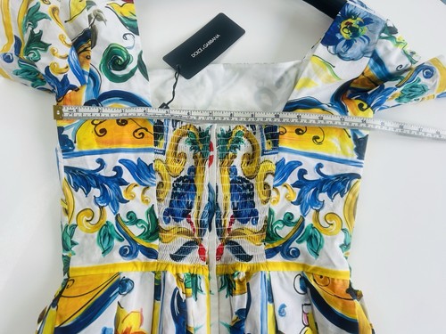 £1650 Rare DOLCE and GABBANA Majolica Dress Size IT 38 / UK 6 / US 2 BNWT - Picture 14 of 22