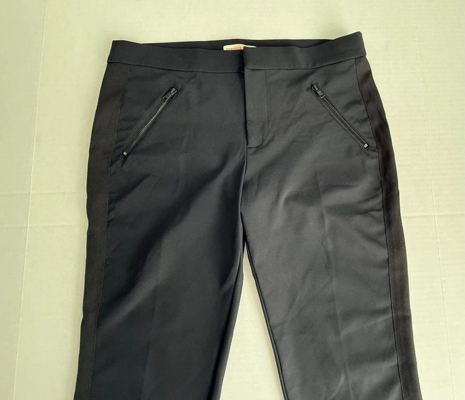 Rebecca Taylor Mujer Negro Ava Techy Vestido Formal Esmoquin Pantalones al Tobillo Talla 8 Foto 3 de 4