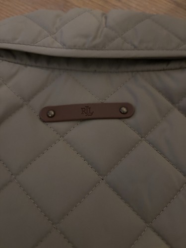 RALPH LAUREN Lauren Women's Beige Birch Tan Diamond Quilted Jacket XL - Bild 8 von 8