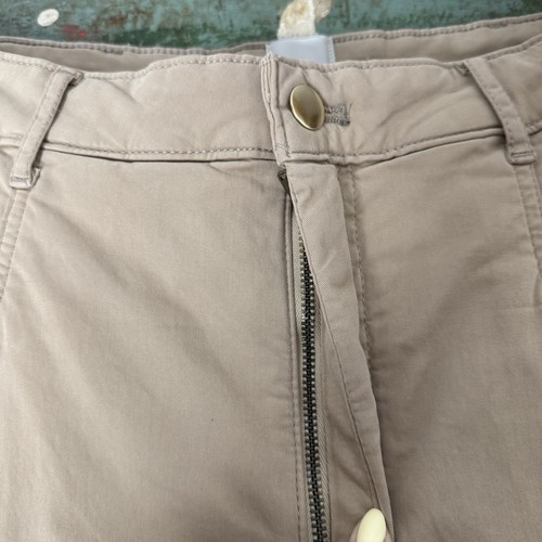 Anthropologie Maeve Oversized Wide-Leg Pleated Chino Pants Khaki Size 12 Retro - Picture 12 of 19