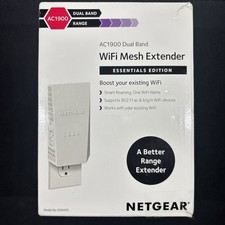 NETGEAR | AC1900 EX6400-100NAS | WiFi Mesh Extender | Dual Band Range Sealed