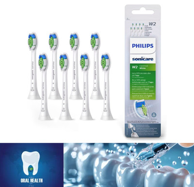 Philips Sonicare W2 Optimal White Aufsteckbürsten in Weiß (8er-Pack) | Neu DE