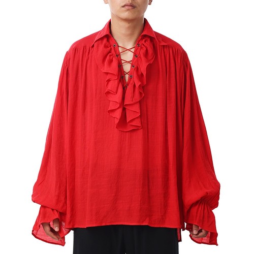 Renaissance Poet Pirate Mens Shirt Women Blouse Vampire Shirt Medieval Shirt - Picture 16 of 46