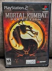 PS2 - Mortal Kombat Deception -W/ MANUAL And Shaolin Monks Loose Great Condition