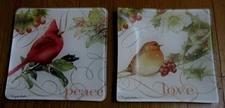 DEMDACO Nature's Journey Marjolein Bastin Plates Cardinal Robin