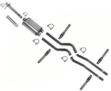 For 1998-2001 1500 Pickup Ext Cab Short Bed Dual Exhaust ABS Aluminum Muffler