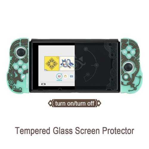 Tempered Glass Screen Protector Premium HD Film For Nintendo Switch OLED Zelda - Picture 2 of 14