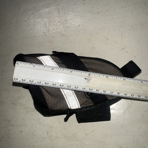 Trek Large Seat Bag Gray Black Reflective Under Saddle Zipper Strap Storage Bike - Picture 7 of 11
