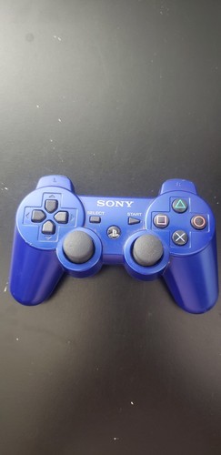 Sony PlayStation 3 PS3 DualShock 3 CECHZC2U Blue Wireless Controller - Untested