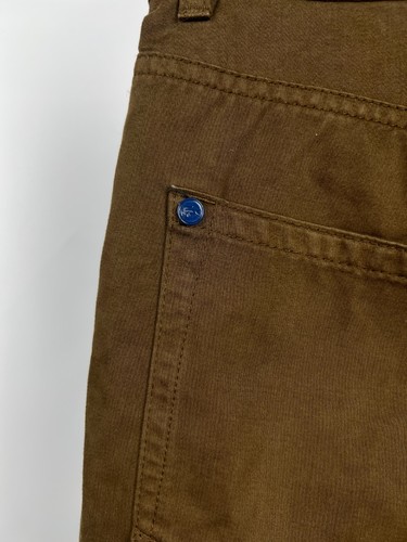 Great Lacoste Men's Brown 100% Cotton Casual Chino Trousers Pants Size W33 L34 - Picture 7 of 15