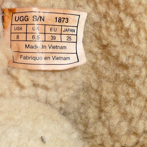 UGG Australia 1873 Damenstiefel braun Wildleder Lammfell US 8 - Bild 8 von 9
