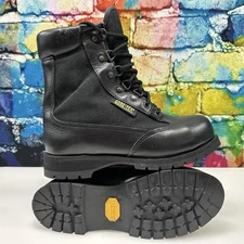 ROCKY RB4044 GORE-TEX Black Leather Boots Mens 7 Tactical Waterproof Vibram Sole