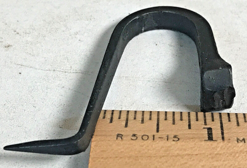 3 New Black Wrought Iron 2" J Nail Drive in Spike Hooks Rustic Antique Style Qik - Picture 6 of 7