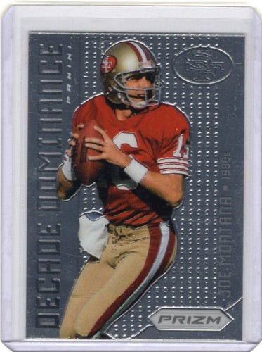 Joe Montana 1st Prizm Card CHROME 2012 Panini Decade Dominance 49ers No. 4 b