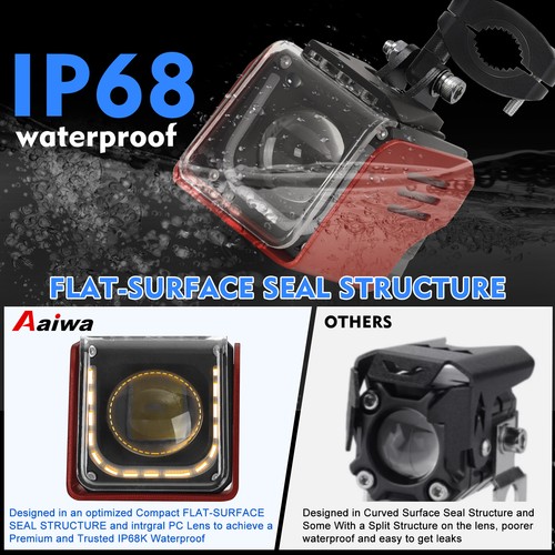 3.5" LED Work Lights Pods Auxiliary Offroad Driving Strobe Fog Lamp RGB DRL ATV - Picture 7 of 15