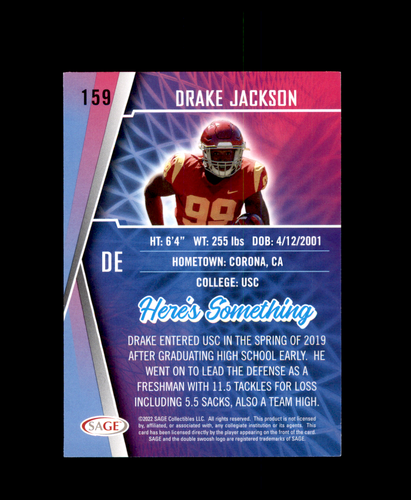 2022 SAGE HIT Football Pick List RC Bears 49ers Steelers Cowboys Bills Steelers - Picture 156 of 212