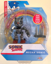 NIB Jakks Sonic The Hedgehog - Mecha Sonic with Spike Trap Action Figure Toy 4"