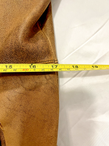 Rogue Leather by Reilly Olmes brauner Mantel Vintage Damen M distressed/thrashed - Bild 12 von 17