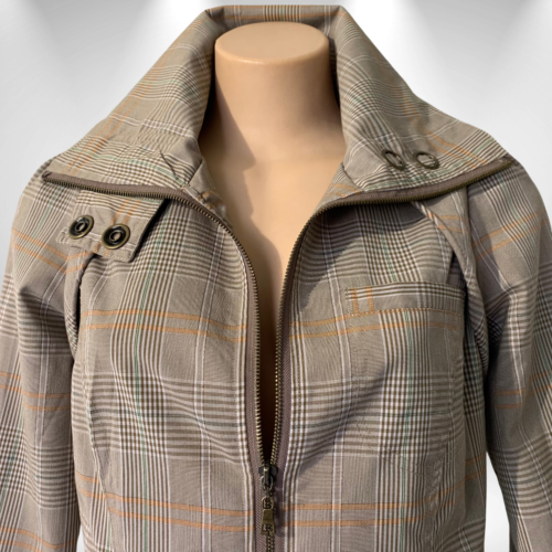 Chaqueta para mujer PREPPY a cuadros con cremallera talla 10 | Diseño informal | AZÚCAR PICANTE - Imagen 2 de 8