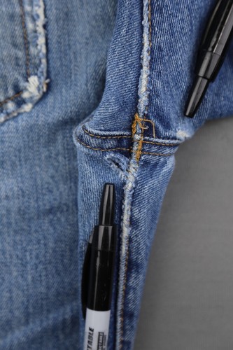 Pantalones de mezclilla Levi's Button Fly 501 2019 envejecidos talla de lavado medio 33x30 - Imagen 7 de 12