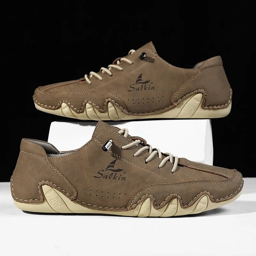 Herren Freizeitschuhe Schnürschuhe Sneaker Halbschuhe Atmungsaktiv Weich Fahrschuhe - Bild 19 von 29