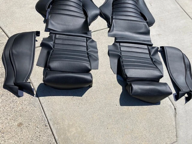 KIT ASIENTO TAPIZADO RECARO E21 E10 MUSTANG VINILO ALEMÁN MARINO NUEVO Foto 4 de 4