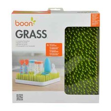Boon Grass Countertop Drying Rack, Low-Profile Easy To Clean Baby Bottle Drying