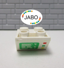(H14/10) Lego 1x 3660p01 bedruckt weiß 6750 6384 6395 6661