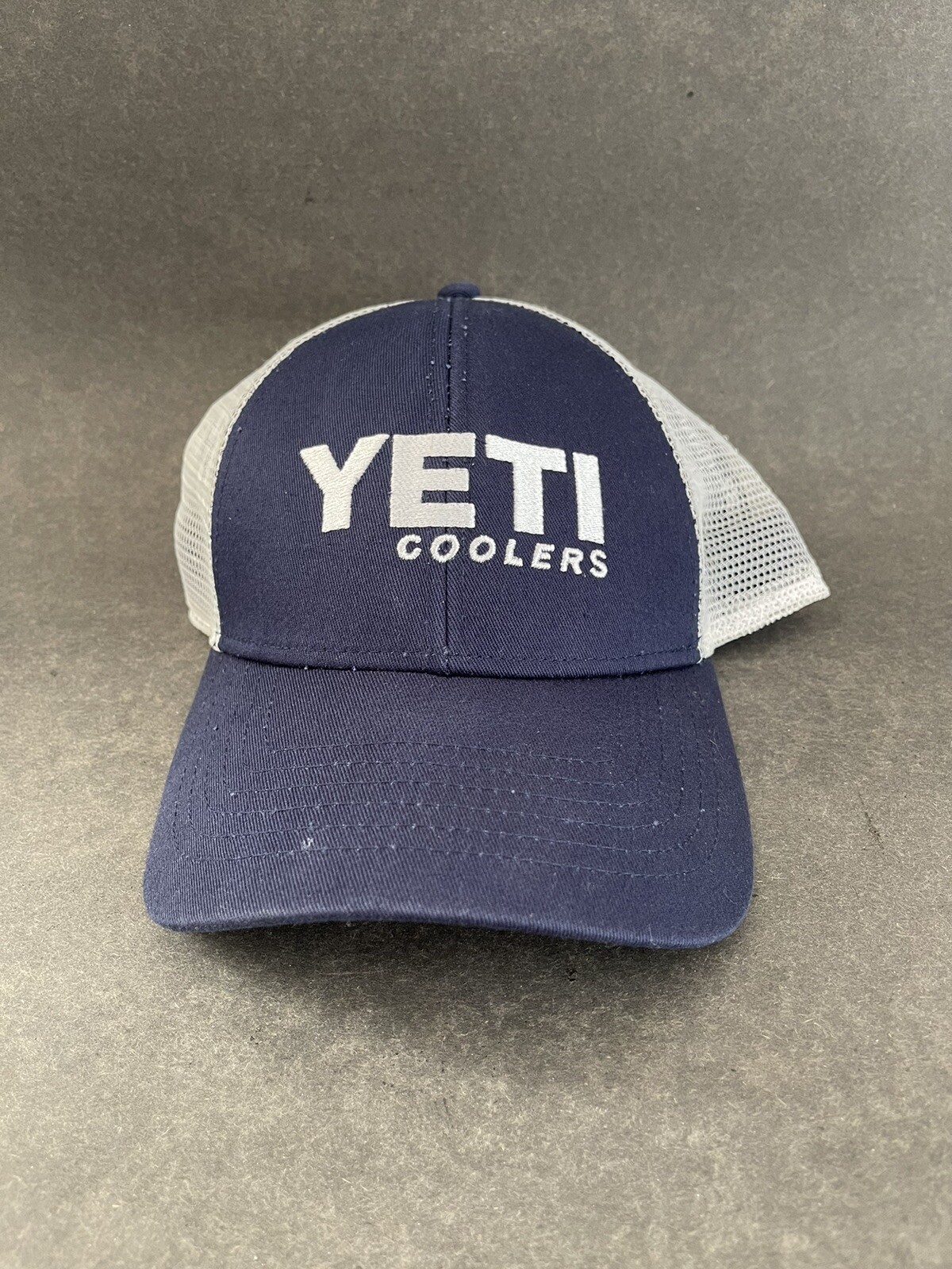 Yeti Coolers Mesh Snapback Trucker Hat Adjustable Blu… Gem