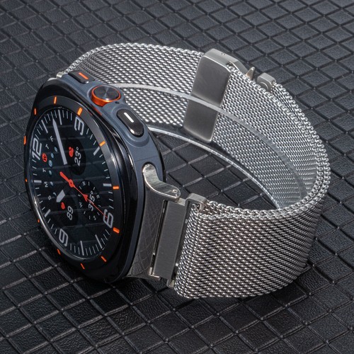 Milanese Mesh Stainless Steel Loop Band Strap For Samsung Galaxy Watch Ultra47mm - Photo 10 sur 17