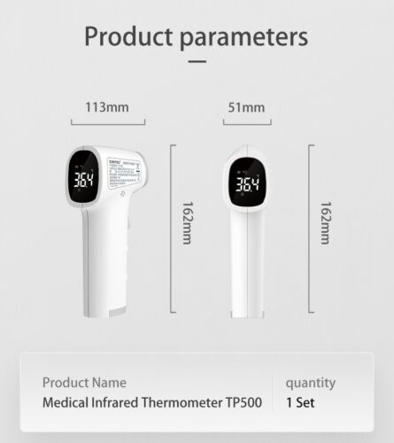 LED Touchless Infrared Forehead Thermometer One Key Measurement Color prompt - Picture 7 of 7