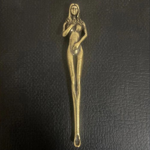 Sexy Beauty Big Long Leg Ear Digging Spoon Brass Ear Spoon Small Gift - Picture 5 of 10