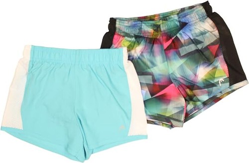 HEAD Girls' Athletic Track Shorts (Pack of 2)(Blue Curacao/Multi -Medium(10/12)) - Bild 1 von 5