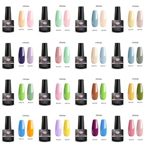 MEET-ACROSS-2Bottles-Soak-Off-UV-Gel-Nail-Polish-Set-Manicure-UV-LED-Varnish-DIY