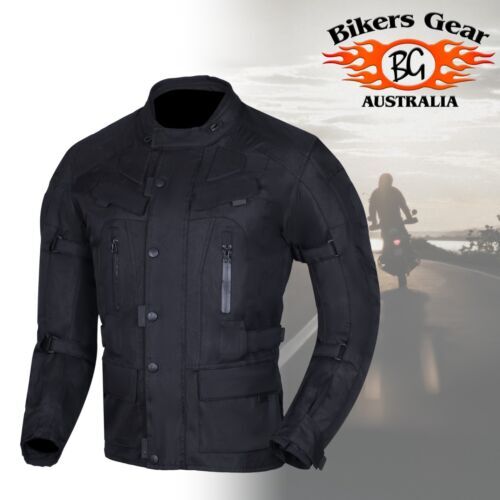 Australian Biker Gang Herren Motorrad Unendlichkeit Textil W / Beweis Jacke - Picture 10 of 10