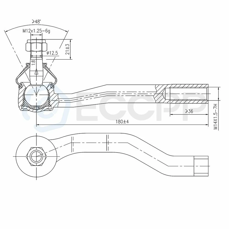6pcs For 1999-2004 05 Suzuki Grand Vitara XL-7 Front Lower Control Arms Tie Rods - Image 3 of 4