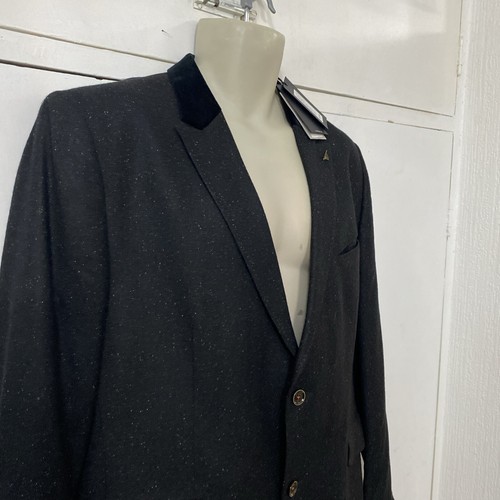 Ted Baker Wool Nep Blazer Size 3xl Black BNWT RRP £250.00 - Picture 4 of 15
