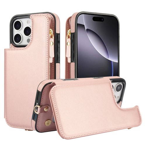 For iPhone 16 Pro Max 15 14 13 12 11 XR Kickstand Case Card Wallet Leather Cover - Picture 24 of 48