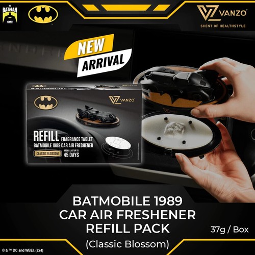 VANZO Batmobile 1989 Car Air Freshener Batman 85th Anniversary Limited Edition - Picture 6 of 7
