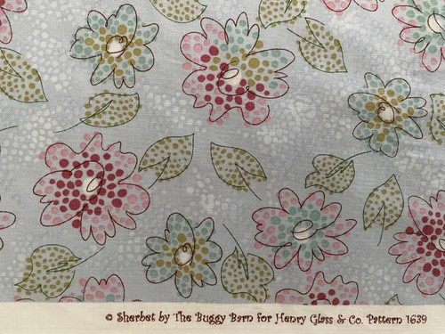 Buggy Barn Henry Glass SHERBET Floral Quilt Fabric #1639, BTY - Picture 2 of 12