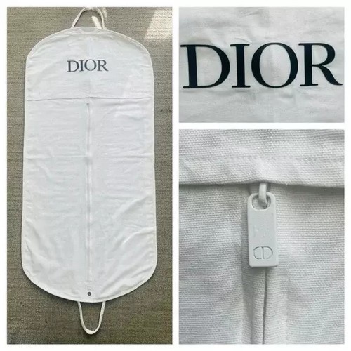 Dior echt weiß Baumwolle Canvas lang 23" x 68" KLEIDERBEUTEL - Bild 1 von 8