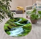 3D Waterfall Stones NA14350 Game Rug Mat Elegant Photo Carpet Mat Fay