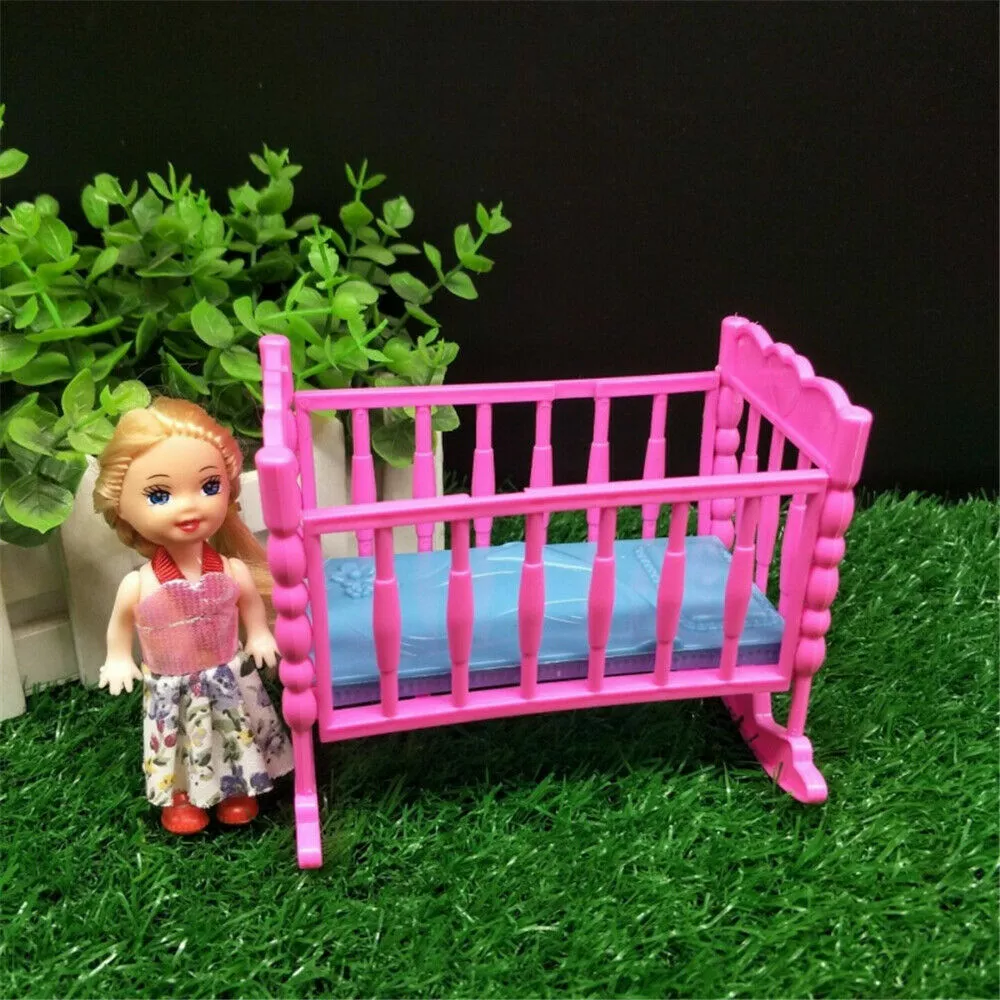 Baby doll bedroom house toy clearance set