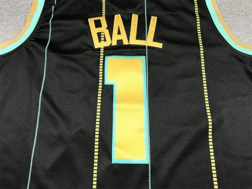 Men's Vest Charlotte Hornets NO.1 Ball Adult Sports Top Stitched - Picture 23 of 48